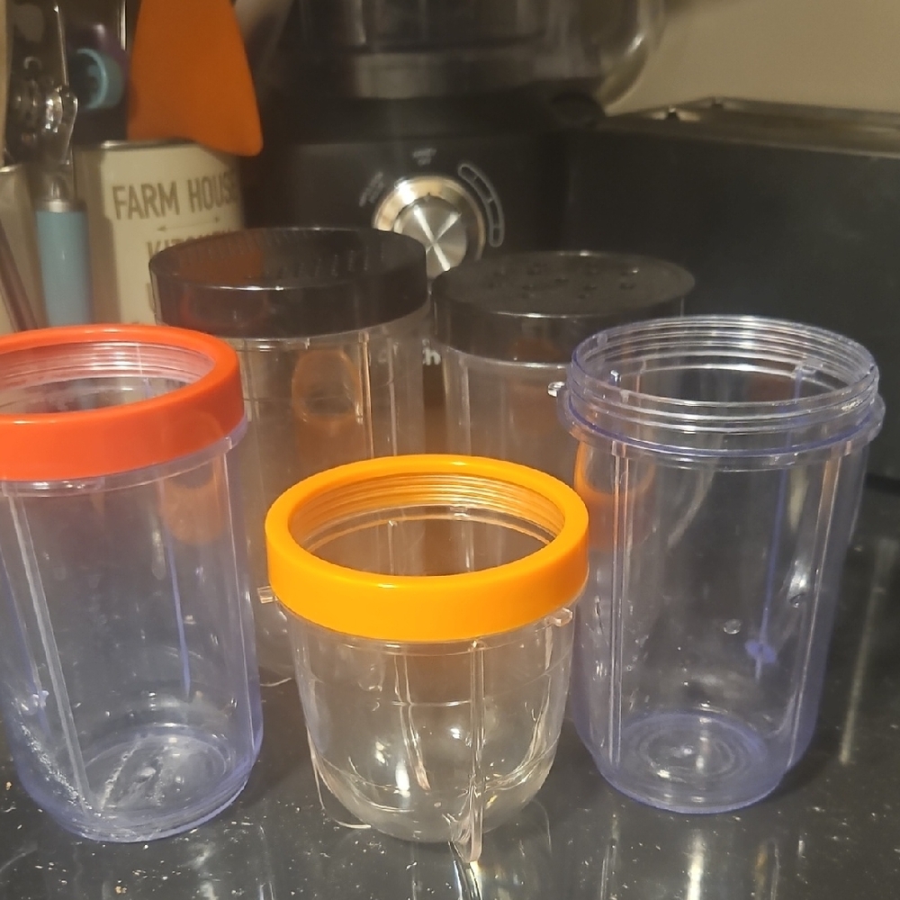 Set of 5 Magic Bullet Blender Cups
